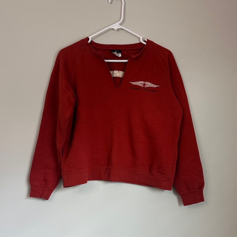 Harley-Davidson Deep Rust Crew Neck Sweater